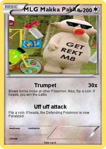 MLG Makka Pakka Pokemon card