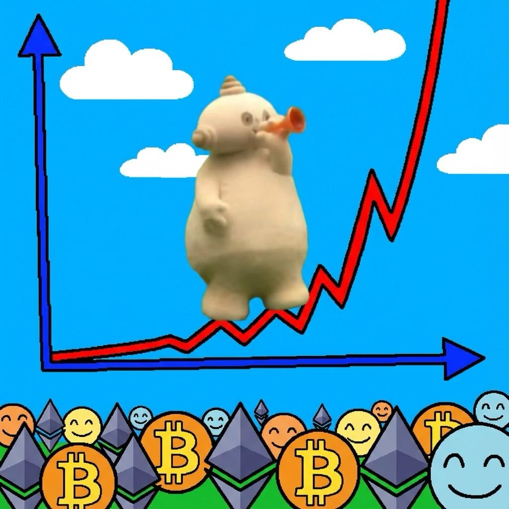 Makka Pakka crypto chart to the moon